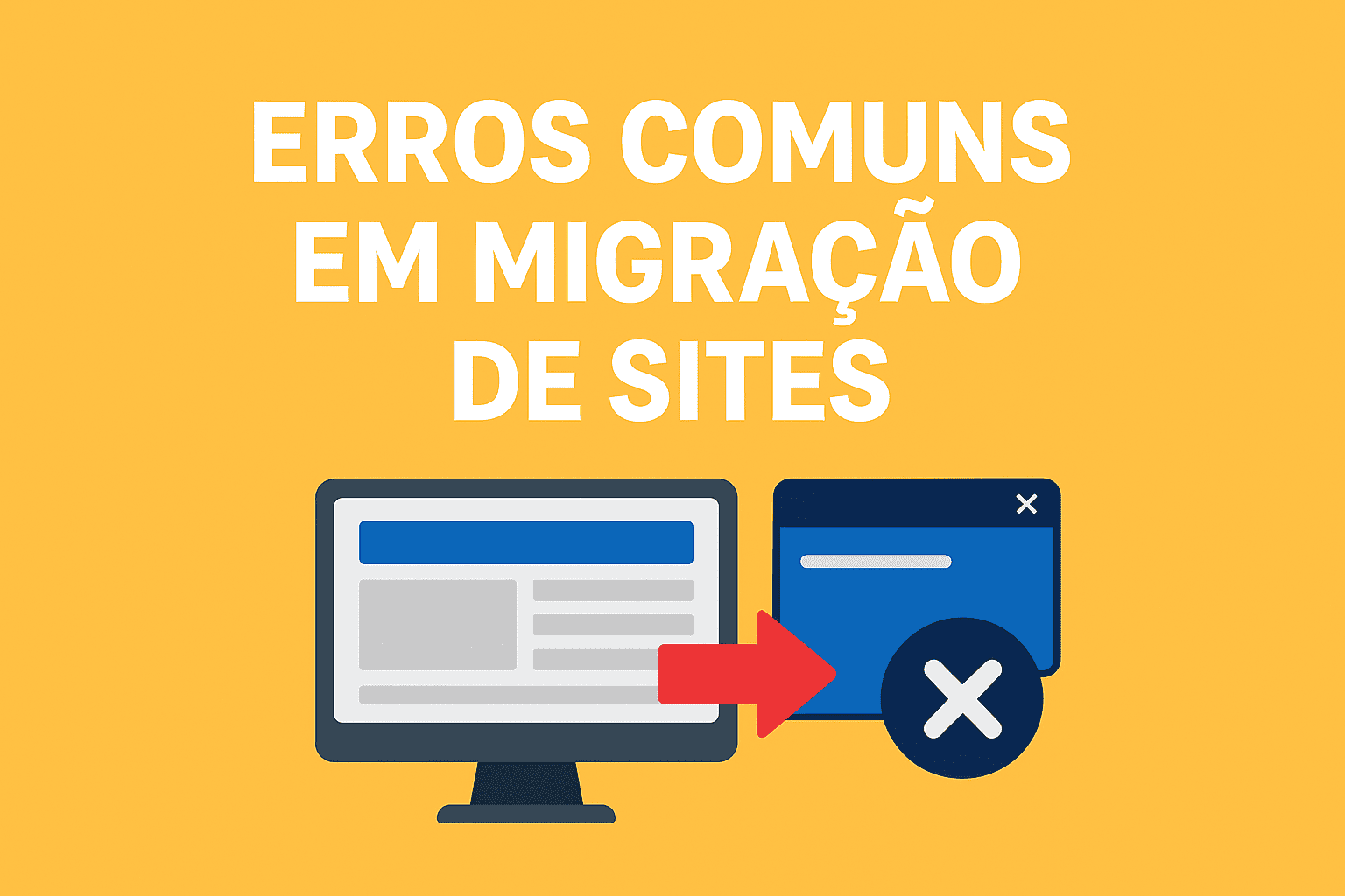 Erros comuns em migração de sites